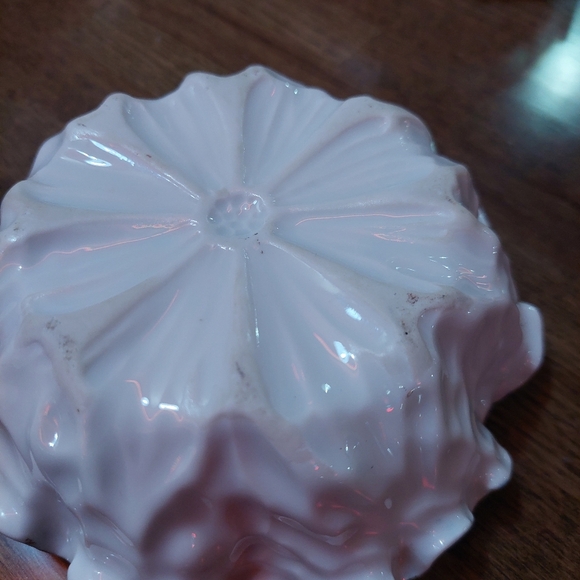 Blue and Gold Decorative Bowl Trinket Holder Antique Childs Face - Picture 3 of 3